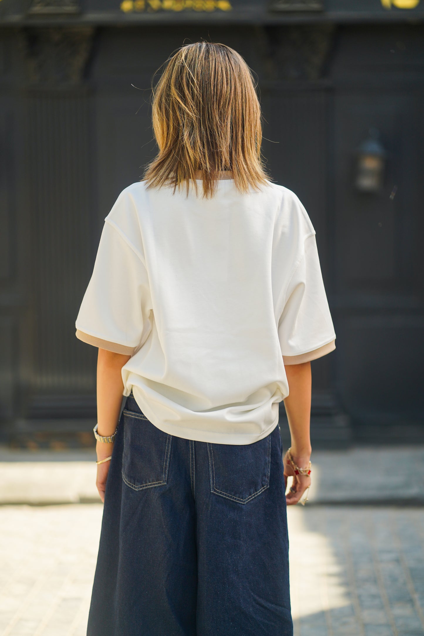 RINGER BOXY T-SHIRT WHITE