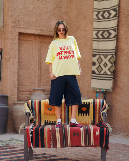 SMILEY BOXY T-SHIRT YELLOW