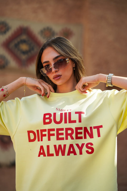 SMILEY BOXY T-SHIRT YELLOW