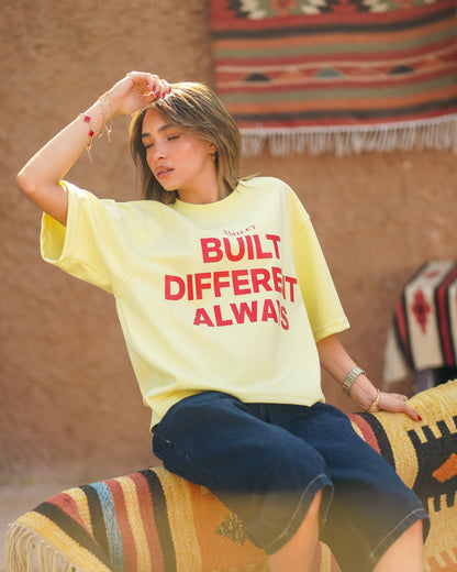 SMILEY BOXY T-SHIRT YELLOW