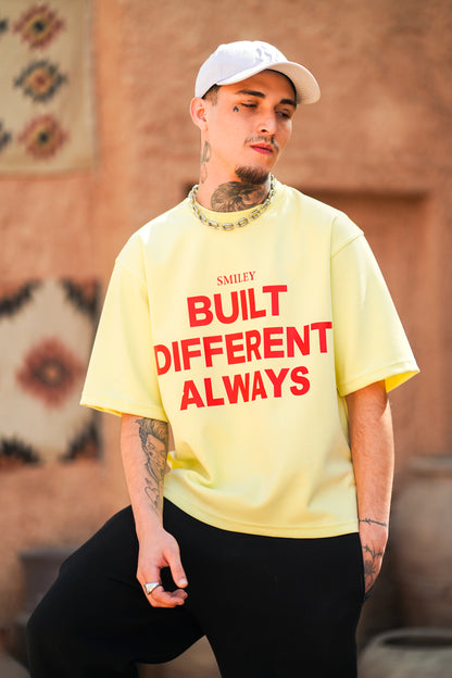 SMILEY BOXY T-SHIRT YELLOW