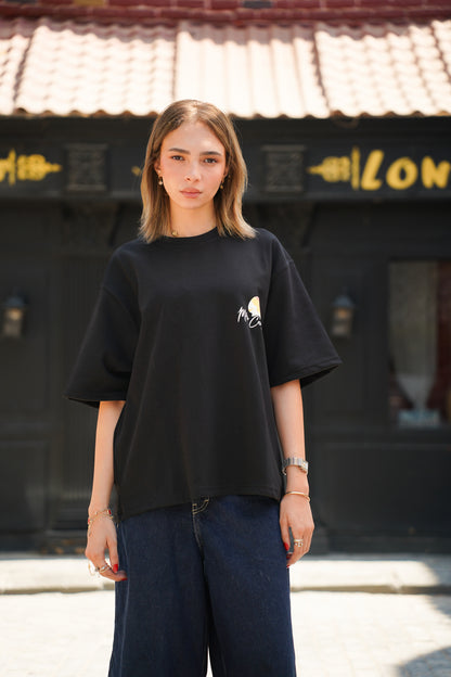 SCENE BOXY T-SHIRT BLACK