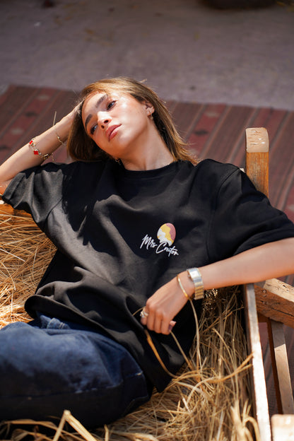 SCENE BOXY T-SHIRT BLACK