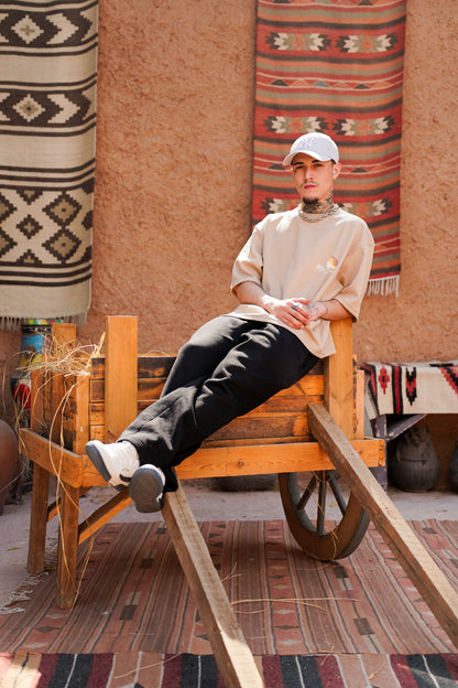 SCENE BOXY T-SHIRT BEIGE