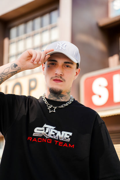 RACING BOXY T-SHIRT BLACK