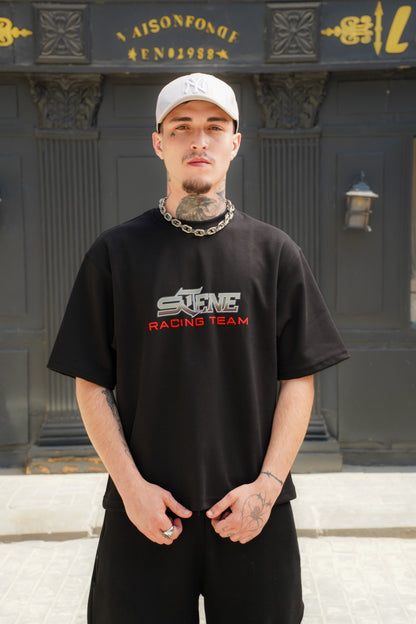 RACING BOXY T-SHIRT BLACK