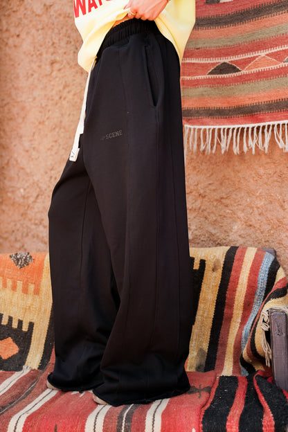 SCENE SUPER BAGGY SWEATPANT BLACK
