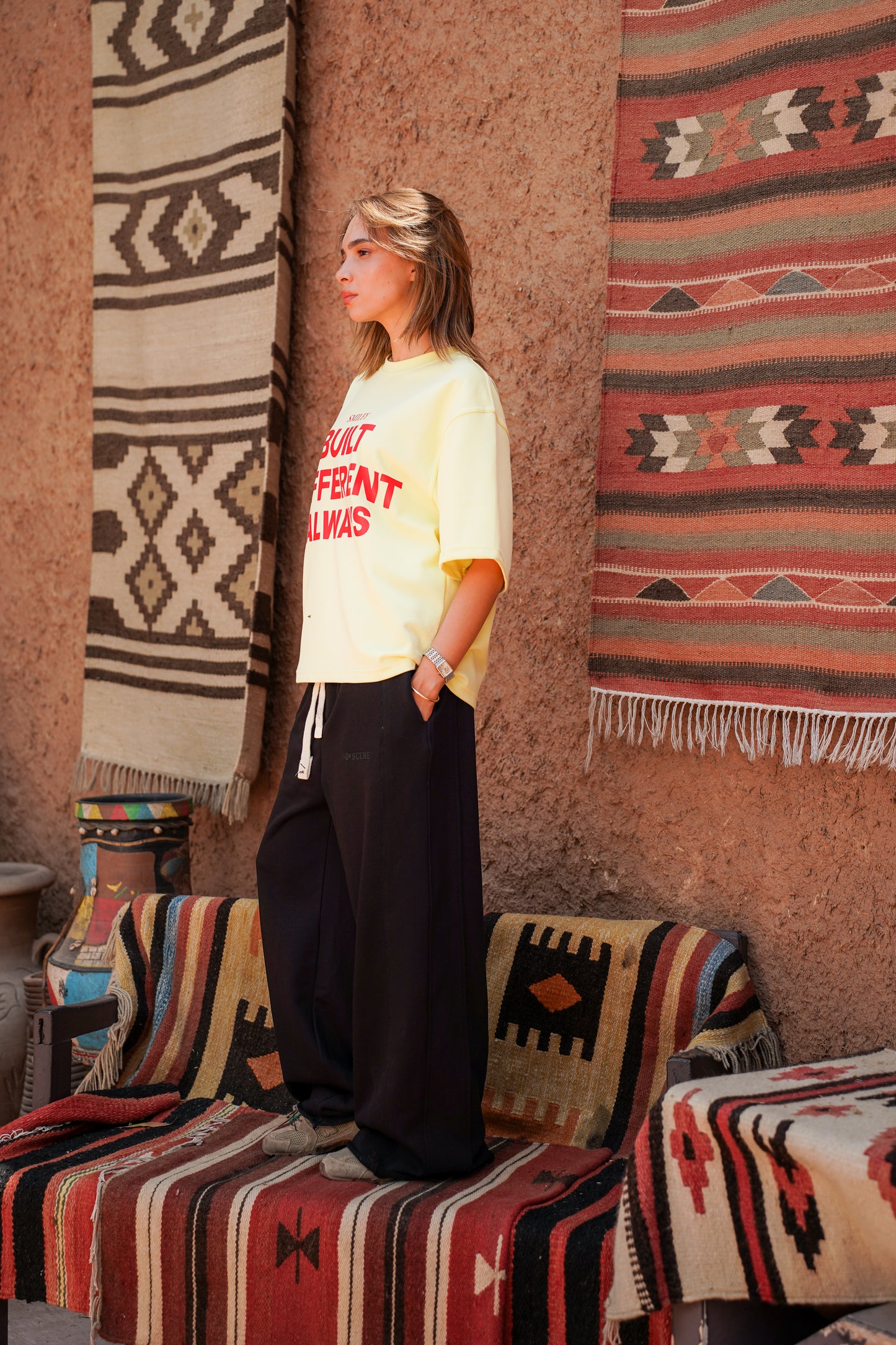 SCENE SUPER BAGGY SWEATPANT BLACK
