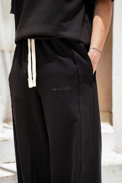 SCENE SUPER BAGGY SWEATPANT BLACK