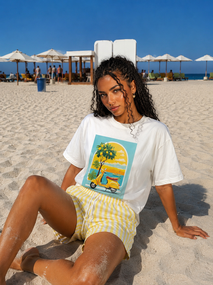 LEMON VESPA YELLOW STRIPE SET